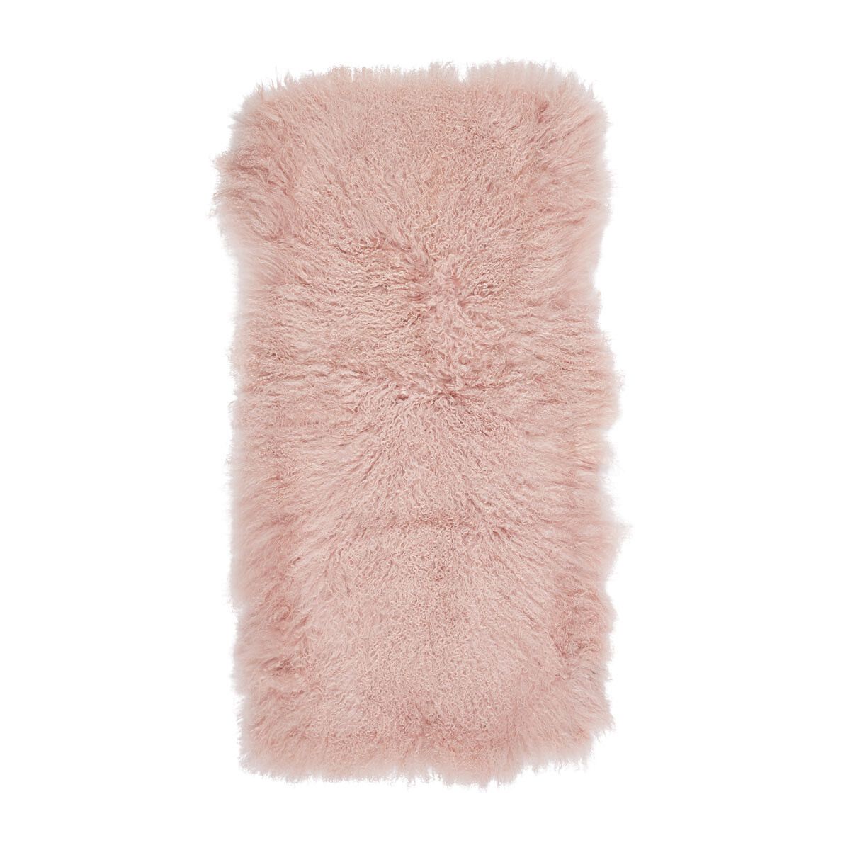 Lammfell Plaid | Tibet | 60x120 cm Rosa
