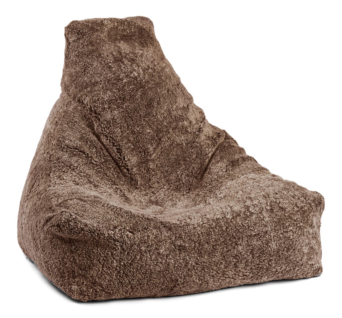 Lammfell Sitzsackstuhl | Kurzhaar | Neuseeland Taupe