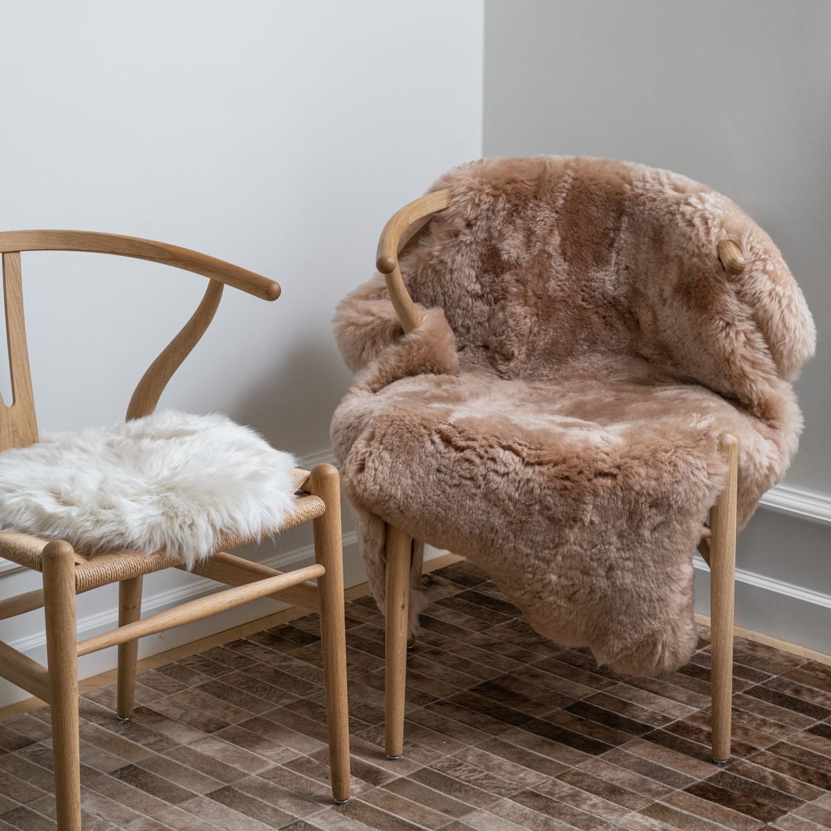 Lammfell | Island | Doubleface | 90x60 cm Tan