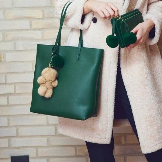 Kleiner Panda | Nerz | Schlüsselanhänger Schwarz