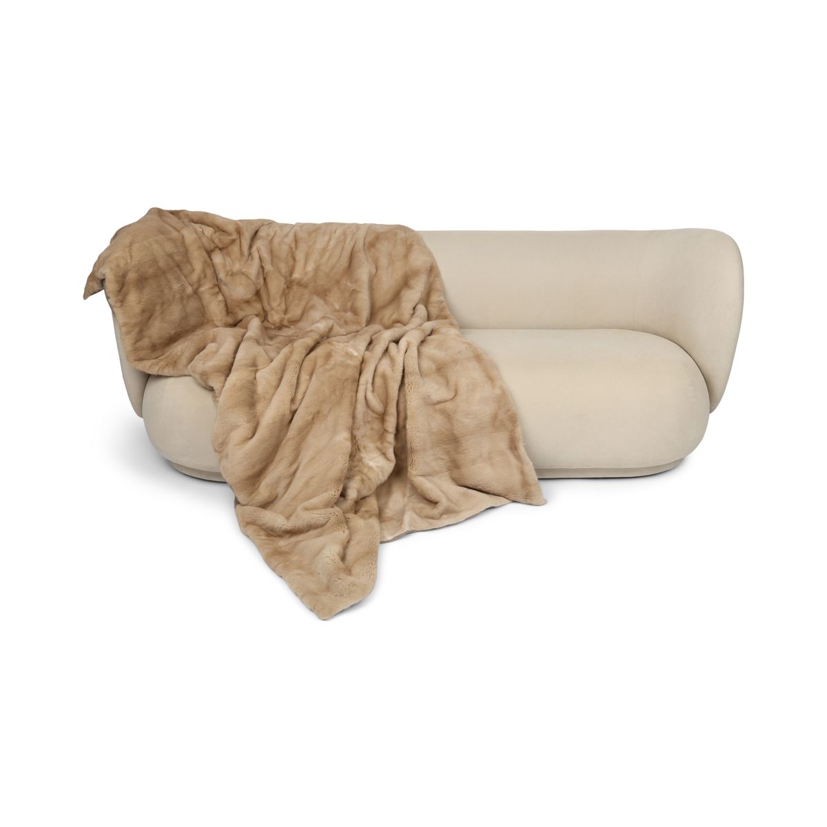 Nerzdecke | Kaschmirrückseite | Palomino | 120x220 cm