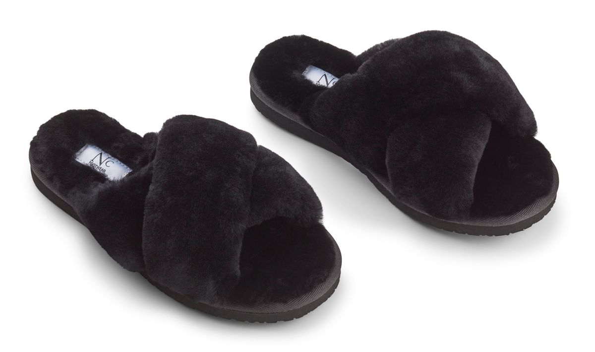Slippers Cross | Lammwolle