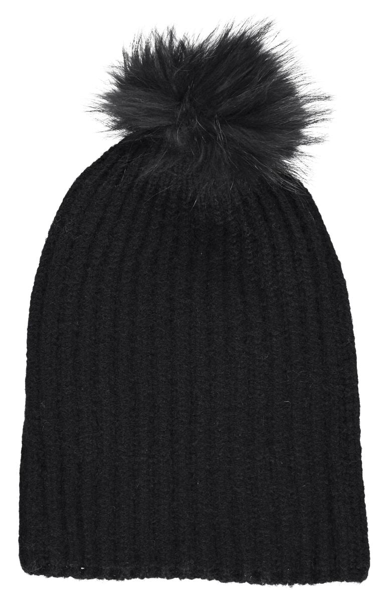 Simone Beanie | Wolle, Waschbär