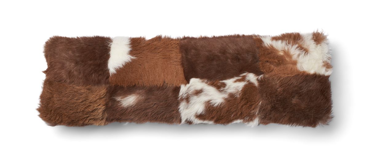 Lammfellkissen | Toskana Lammfell | Italien Braun/Beige Mix