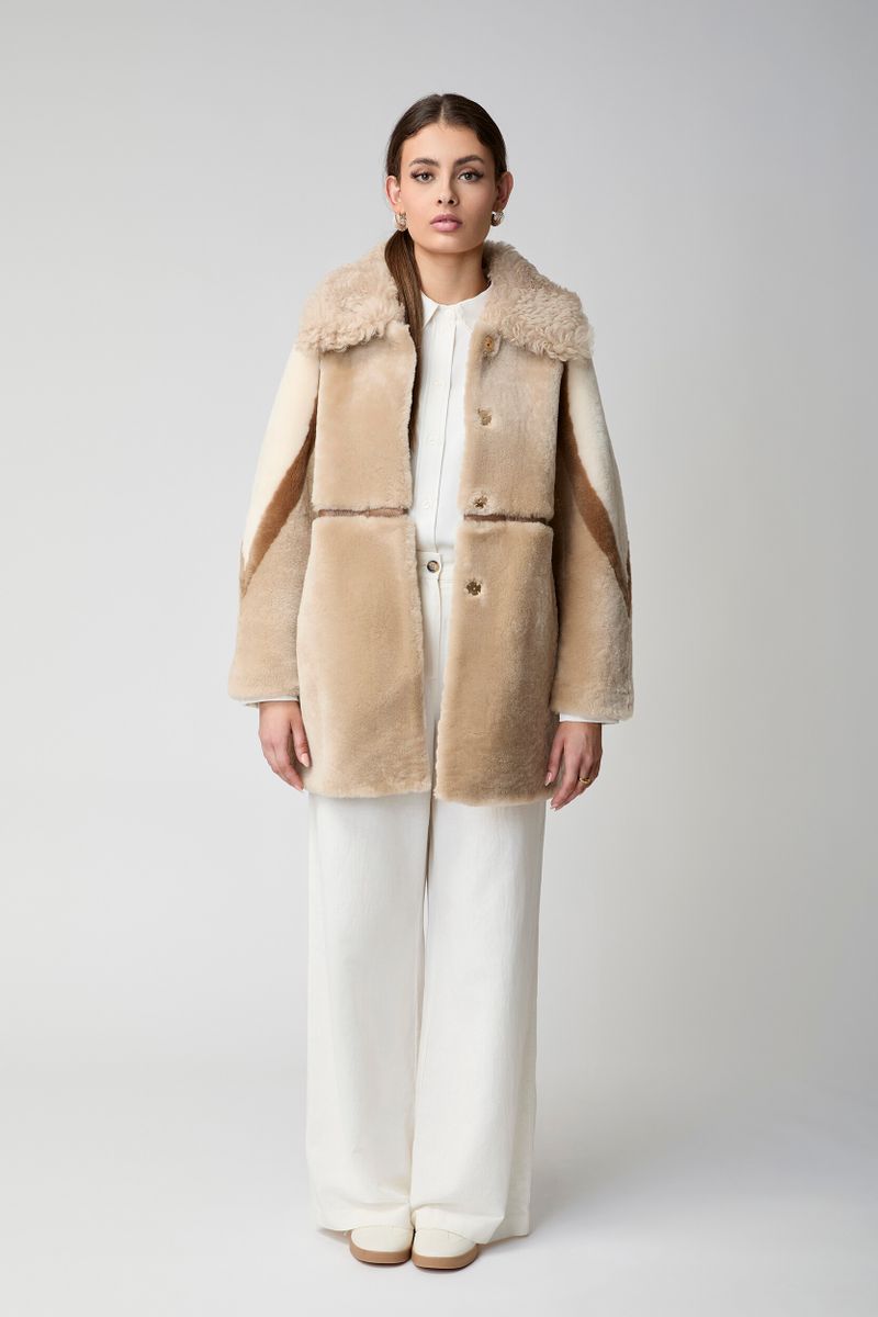Anika Jacke | Doubleface Beige/Brun