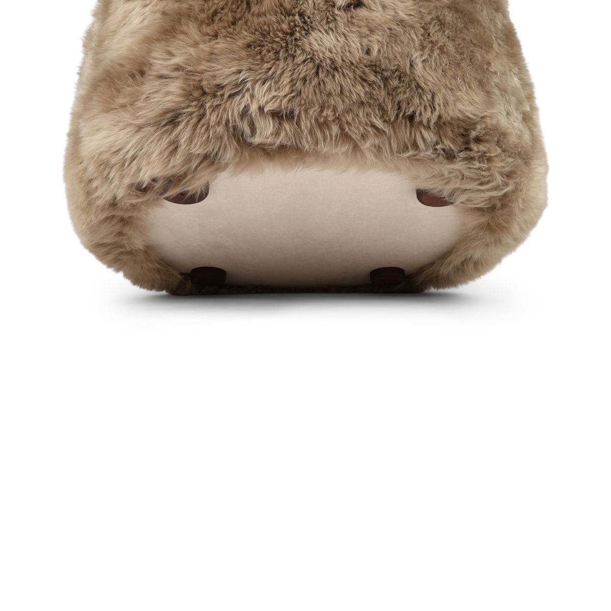 Runder Skandi Loungestuhl Taupe