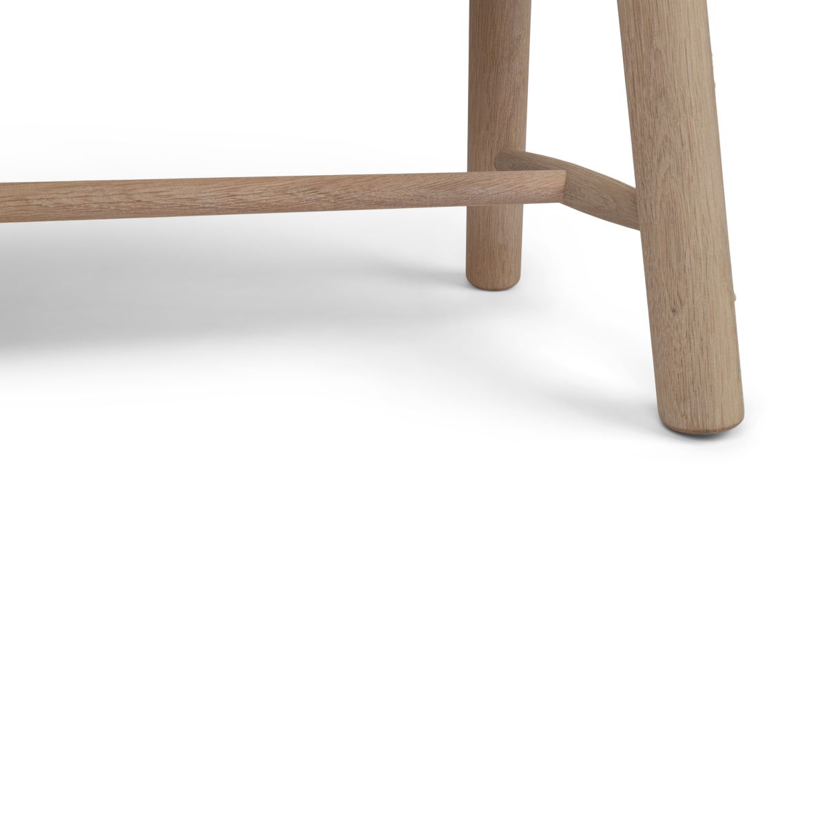 Theo Bank mit Kuhfell | Eichenbeine Braun/Weiß