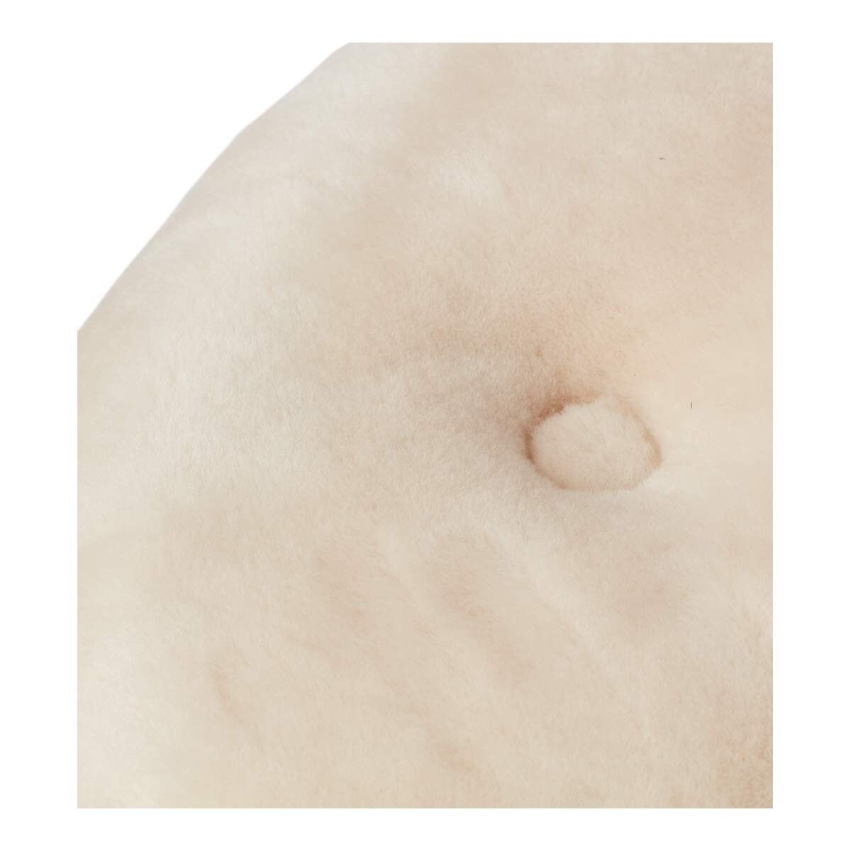 Simon Pouf | Neuseeland | Mokassin | D40x55 cm Natürlich