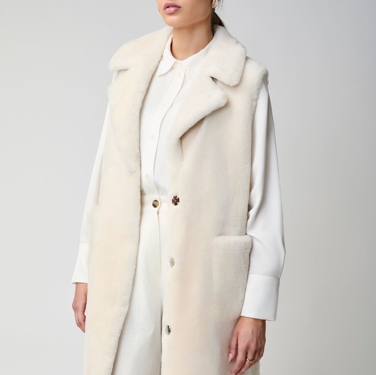 Raelynn Weste | Shearling Schwarz