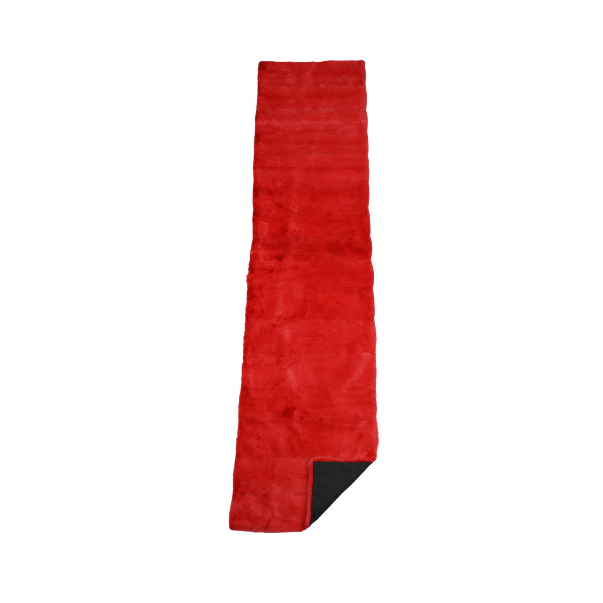 Nerzdecke | Kaschmirrückseite | Red | 52x222 cm