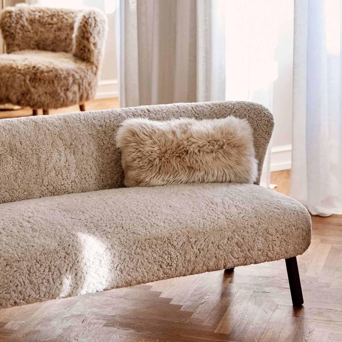 Emanuel 2-Sitzer Sofa | Zweisitzer | Design Möbel Anthrazit