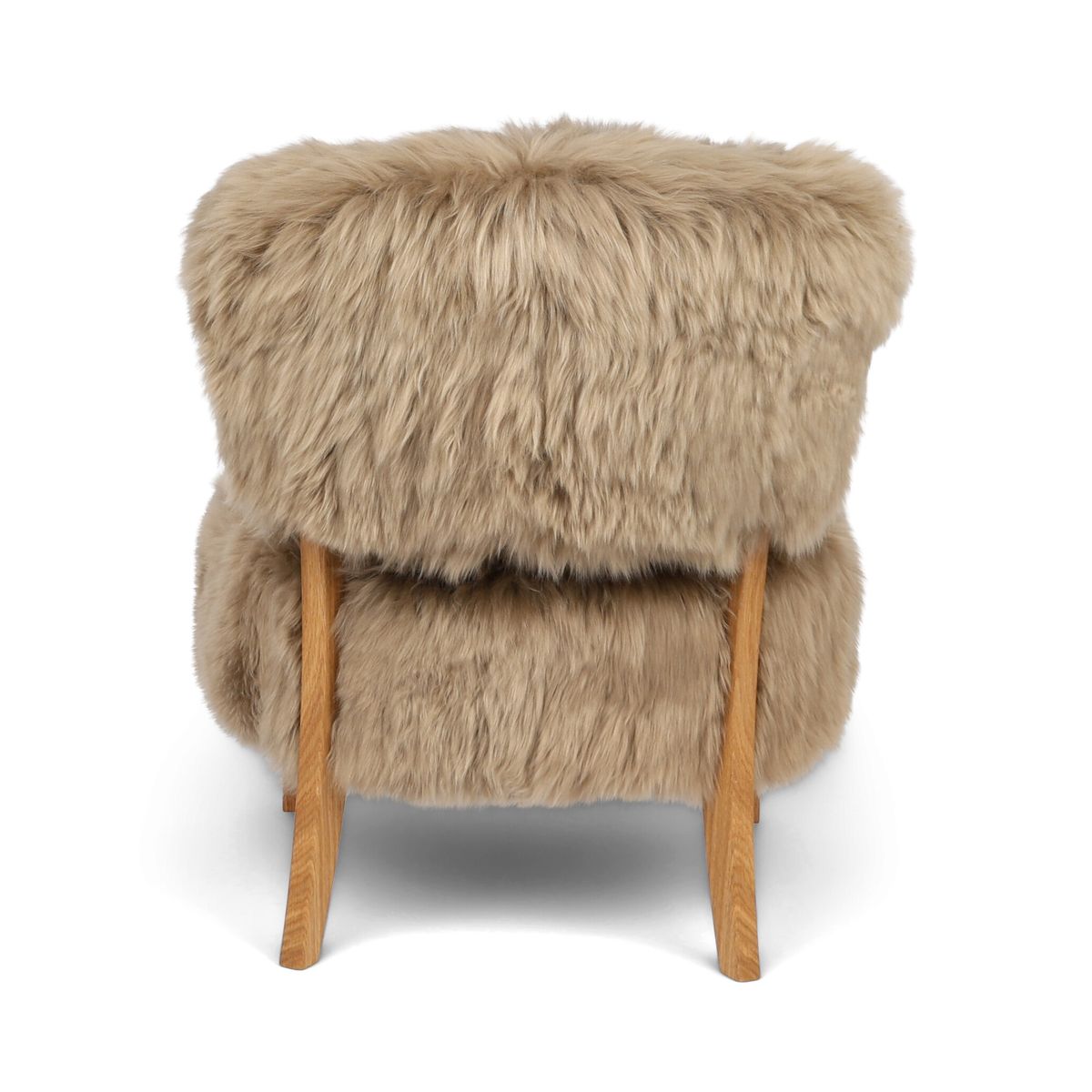 Lina Loungesessel | Langhaar | Neuseeland Taupe