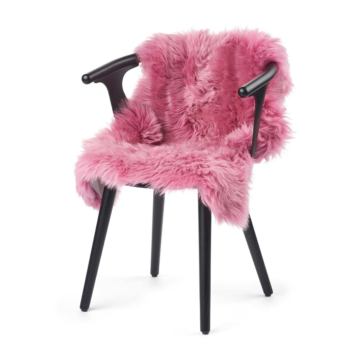 Lammfell | Langhaar | Neuseeland | 100x60 cm Malaga Pink