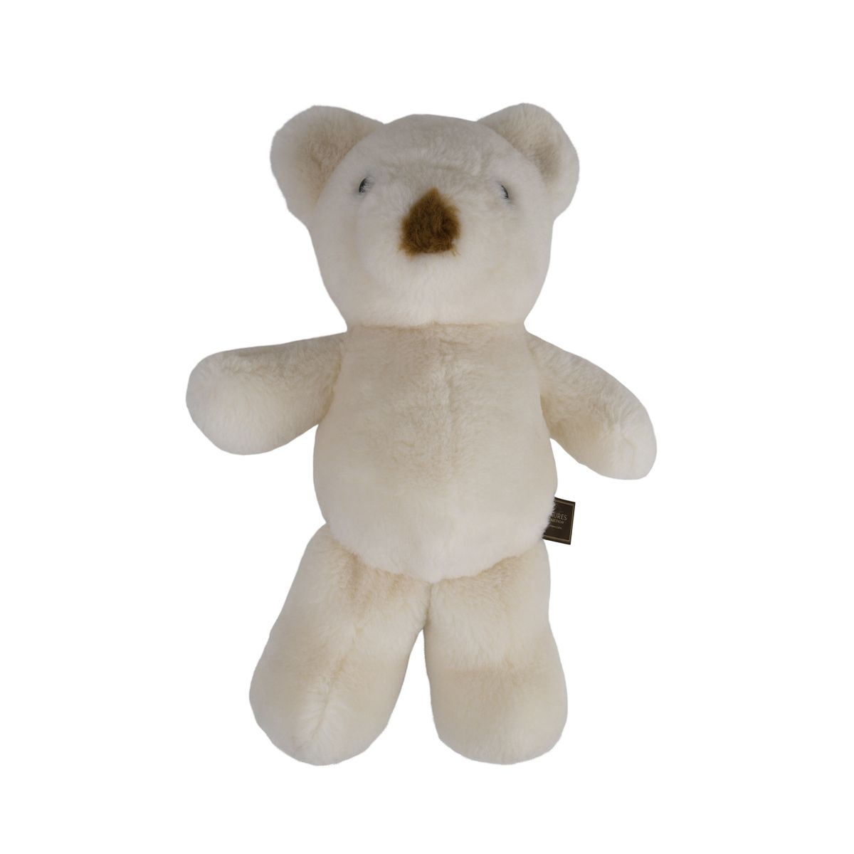 Bär Kuscheltier | Klein | Lammwolle Weiß
