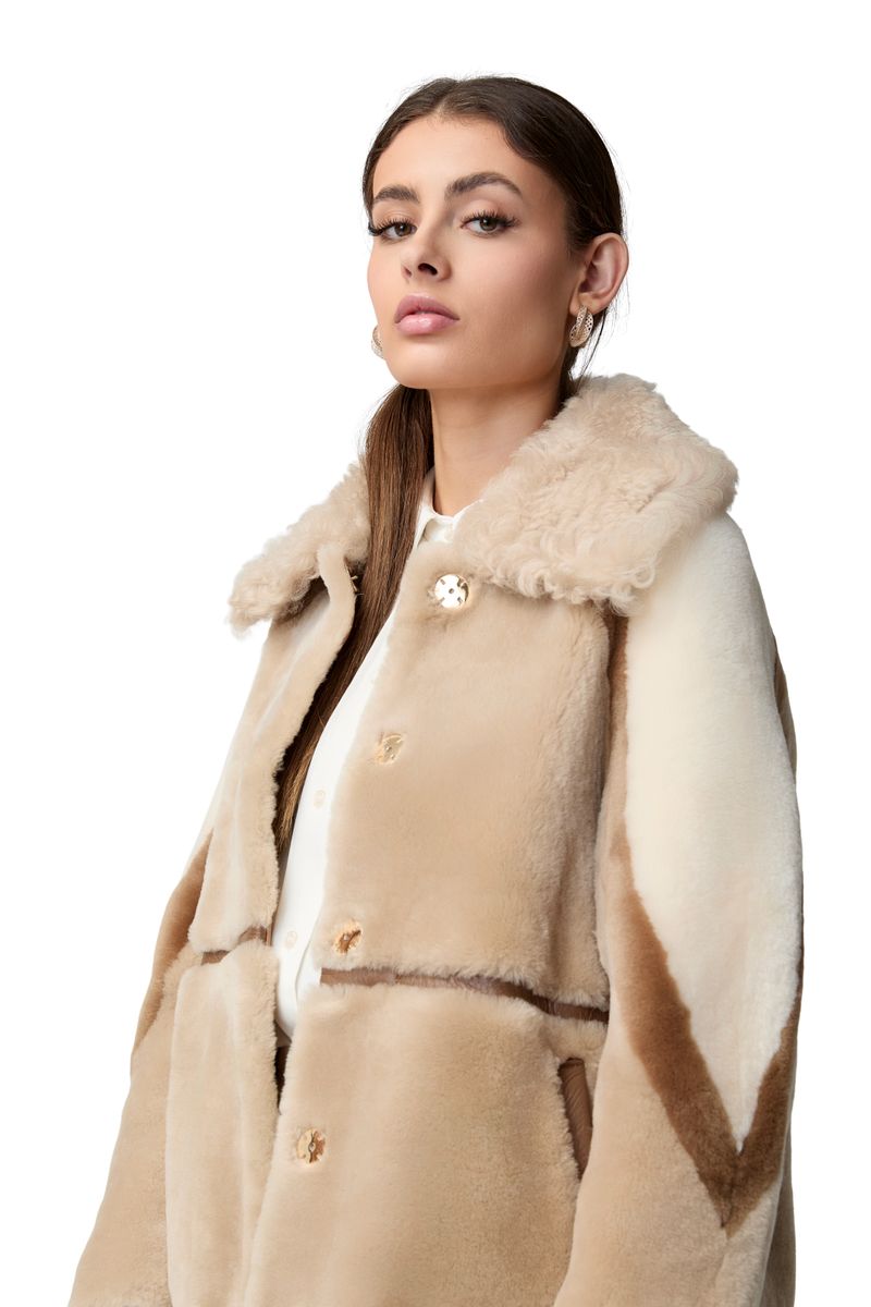 Anika Jacke | Doubleface Beige/Brun