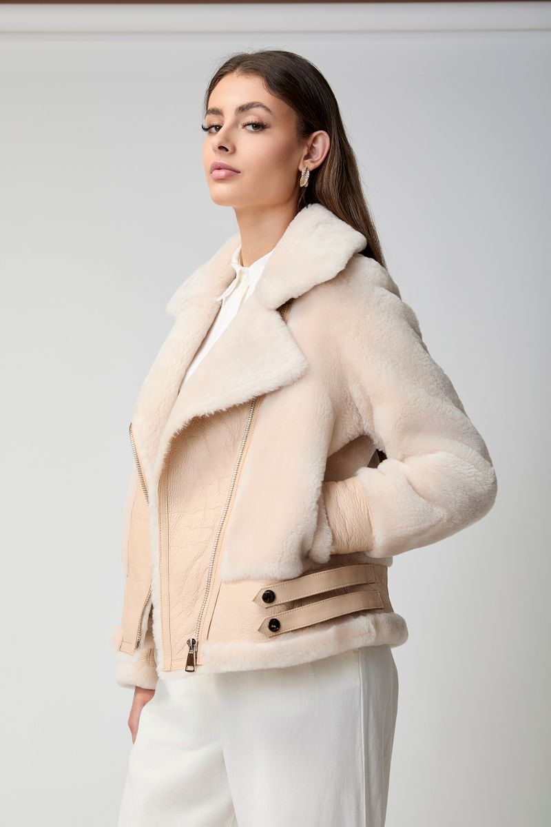 Annalon Jacke | Doubleface Beige