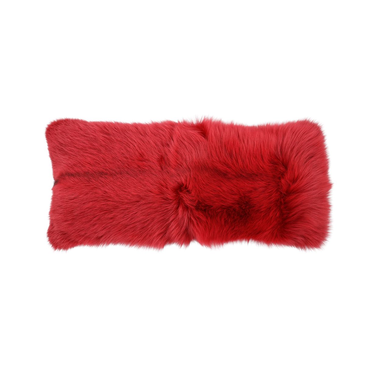 Premium Fuchskissen | Norwegen | Kaschmirrückseite | Rot | 50x20 cm