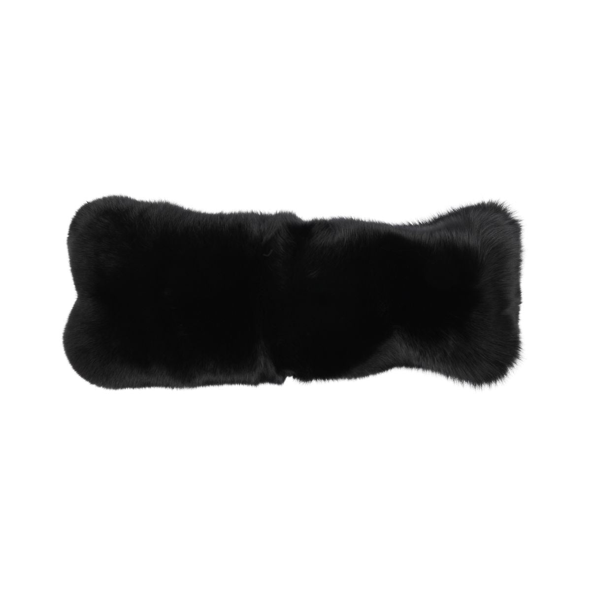 Premium Fuchskissen | Norwegen | Kaschmirrückseite | Schwarz | 30x70 cm