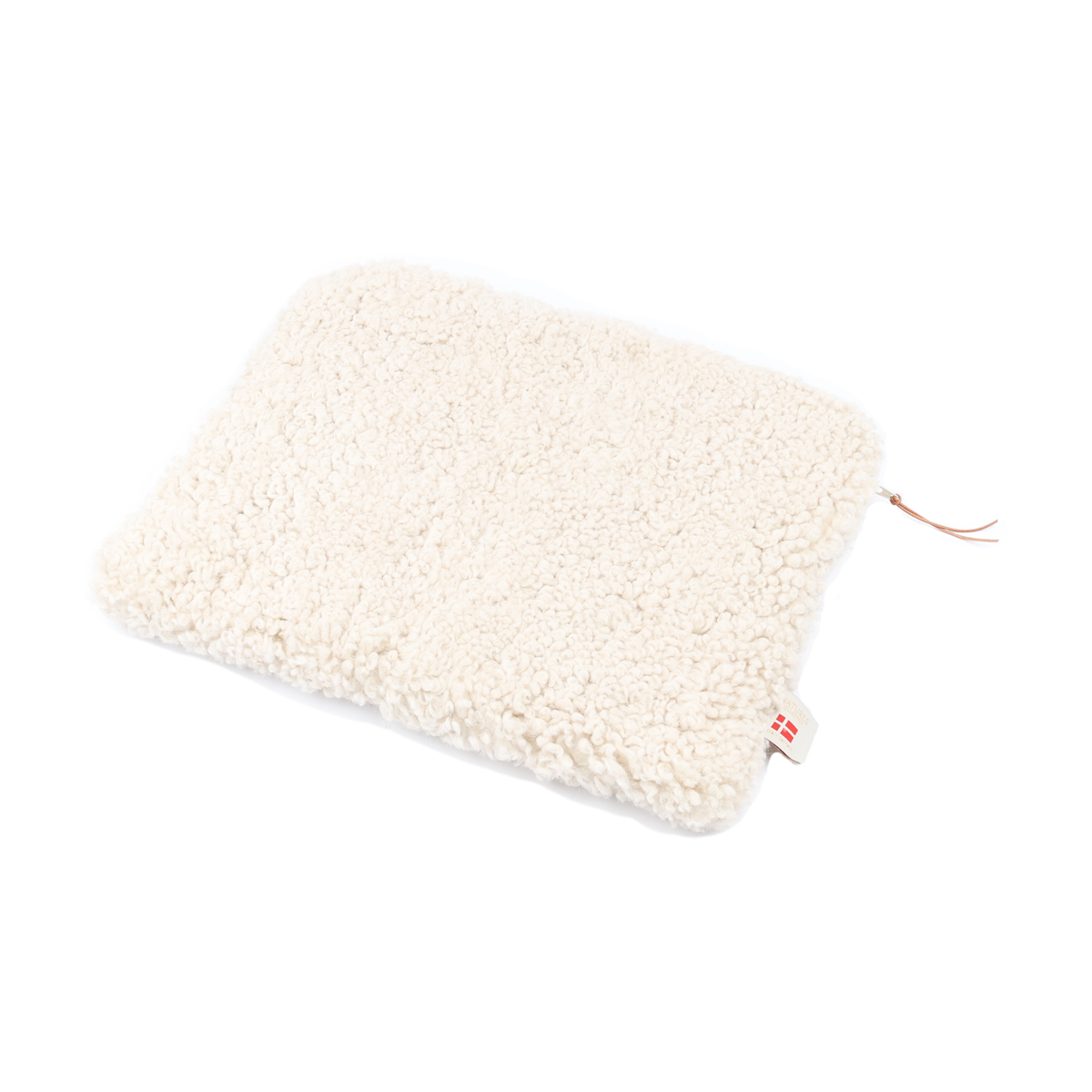 Laptophülle | Curly Lammfell | 36x28 cm Beige