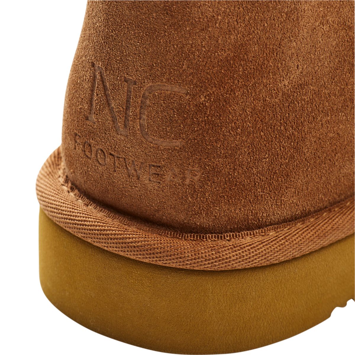 Stiefel | Wildleder, Lammfell Kastanie