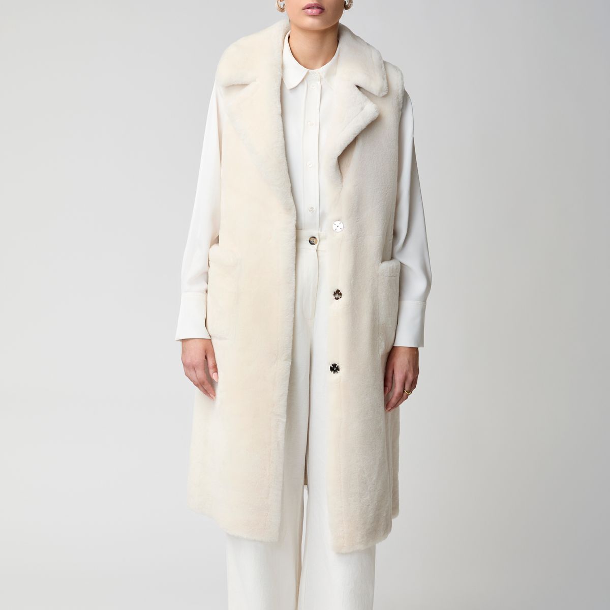 Raelynn Weste | Shearling Schwarz