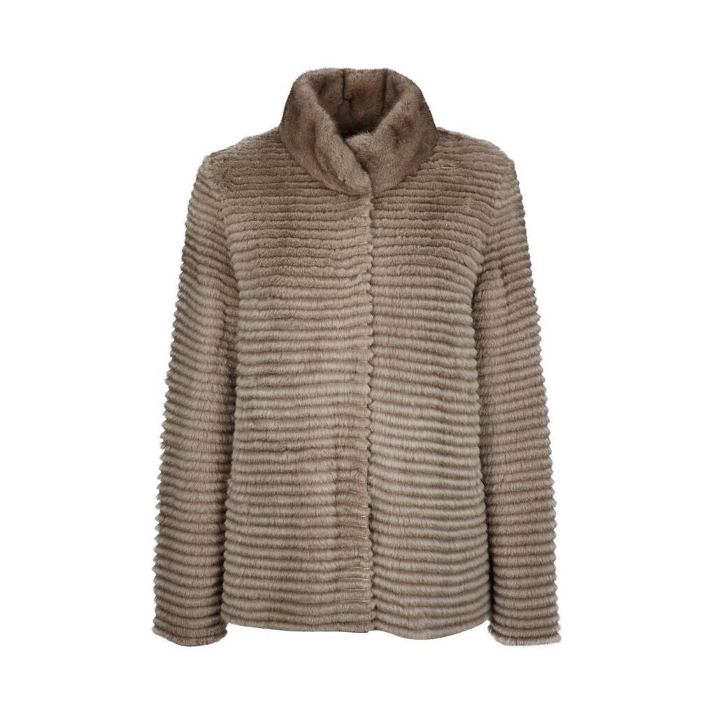 Lauren Jacke | Nerz Silver Blue