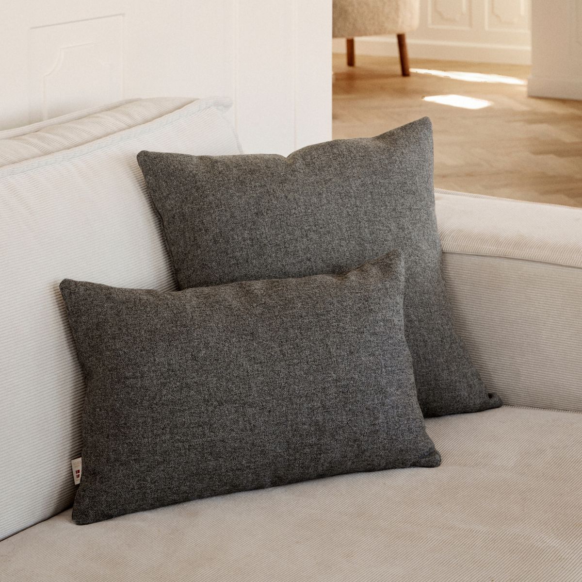 Wollkissen | 100% Wolle | 52x52 cm | 34x52 cm Beige
