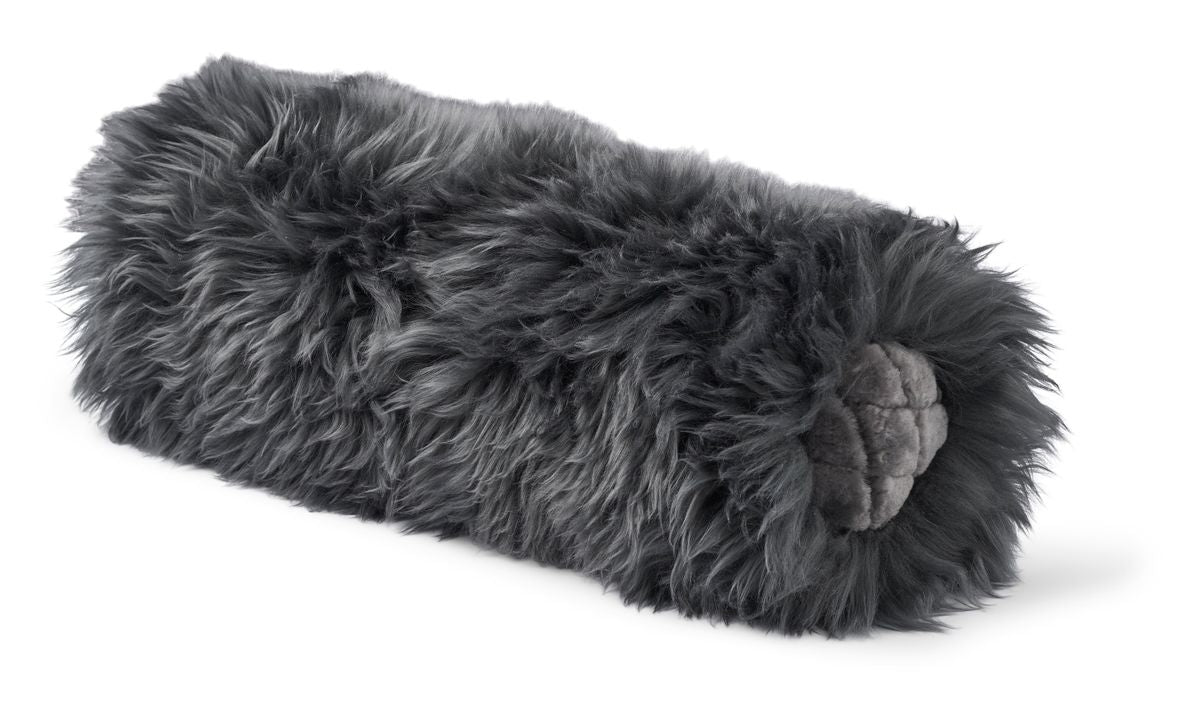 Coral Reefs Bolsterkissen | Langhaar, Mokassin | Neuseeland | D20x52 cm Stahl/Dunkelgrau