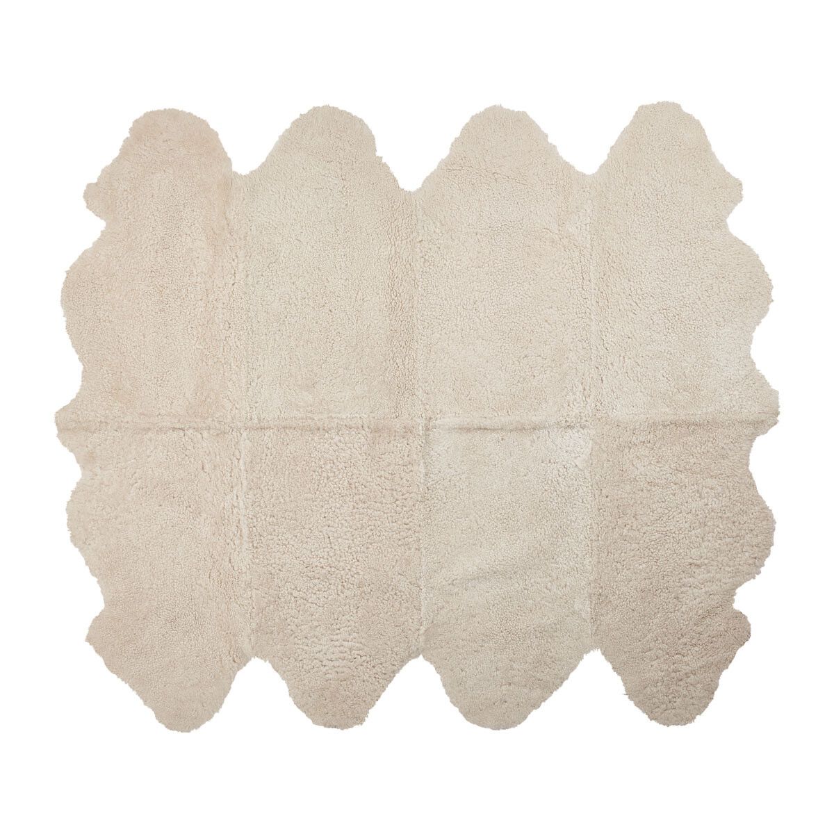 Lammfell Designerteppich | Kurzhaar | Neuseeland | 180x214 cm