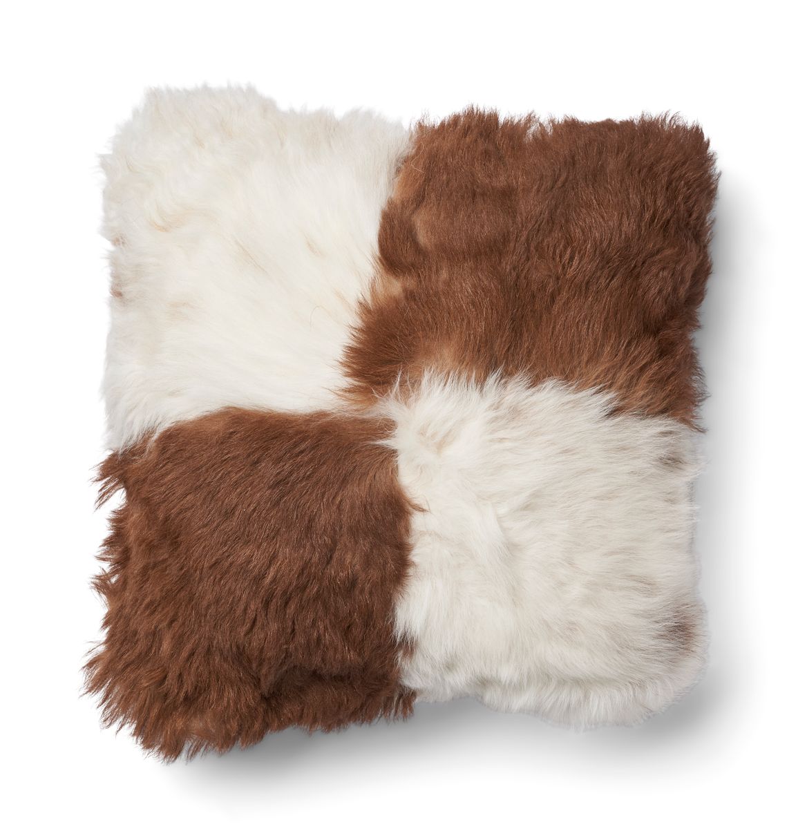 Lammfellkissen | Toskana Lammfell | Italien Braun/Beige Mix
