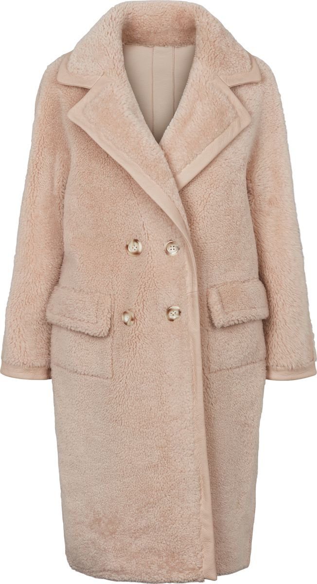 Jill Mantel | Shearling Beige