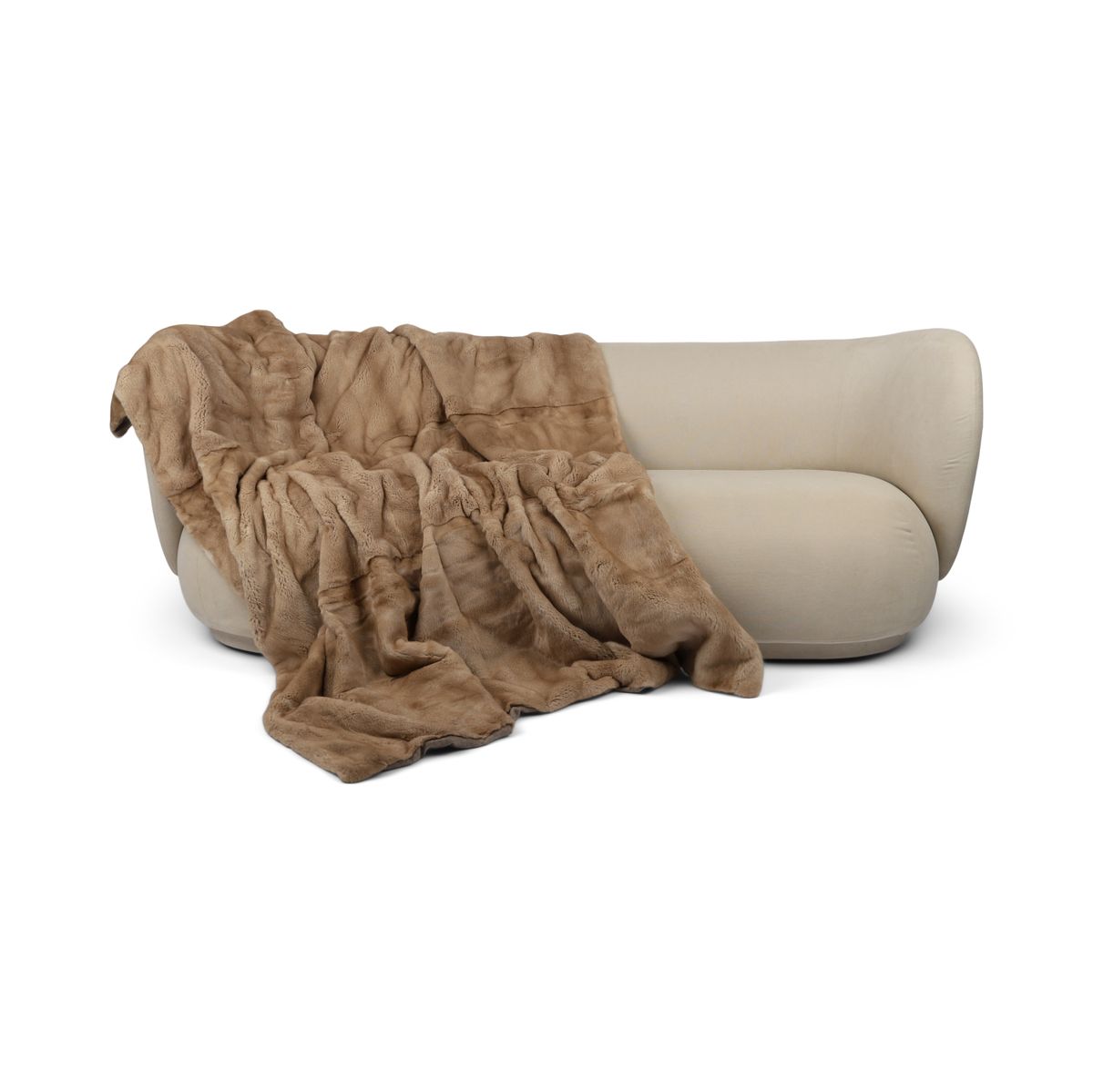 Nerzdecke | Kaschmirrückseite | Palomino | 165x200 cm