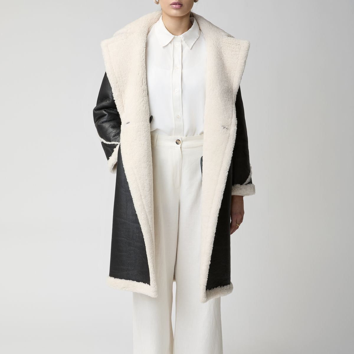 Savannah Mantel | Lammwolle Beige
