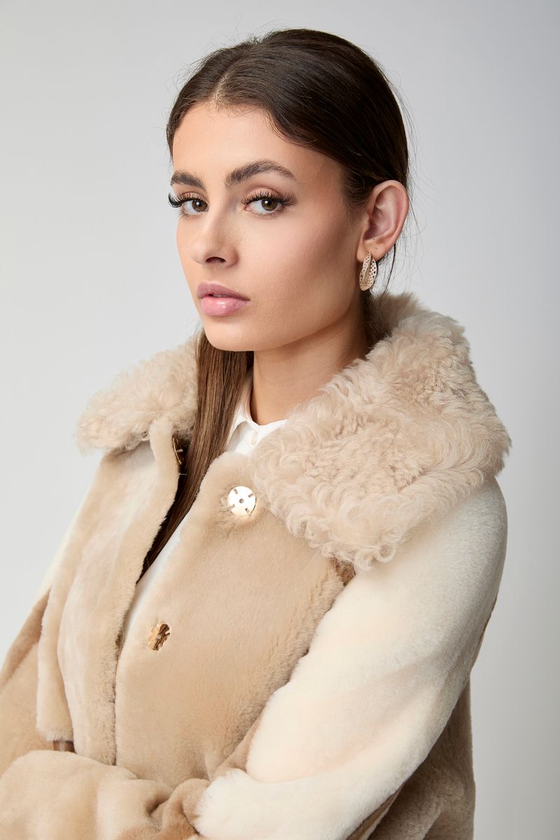 Anika Jacke | Doubleface Beige/Brun