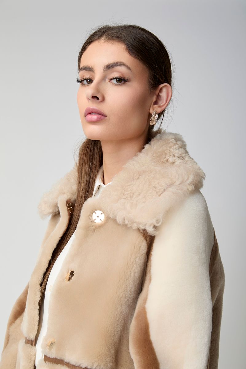 Anika Jacke | Doubleface Beige/Brun