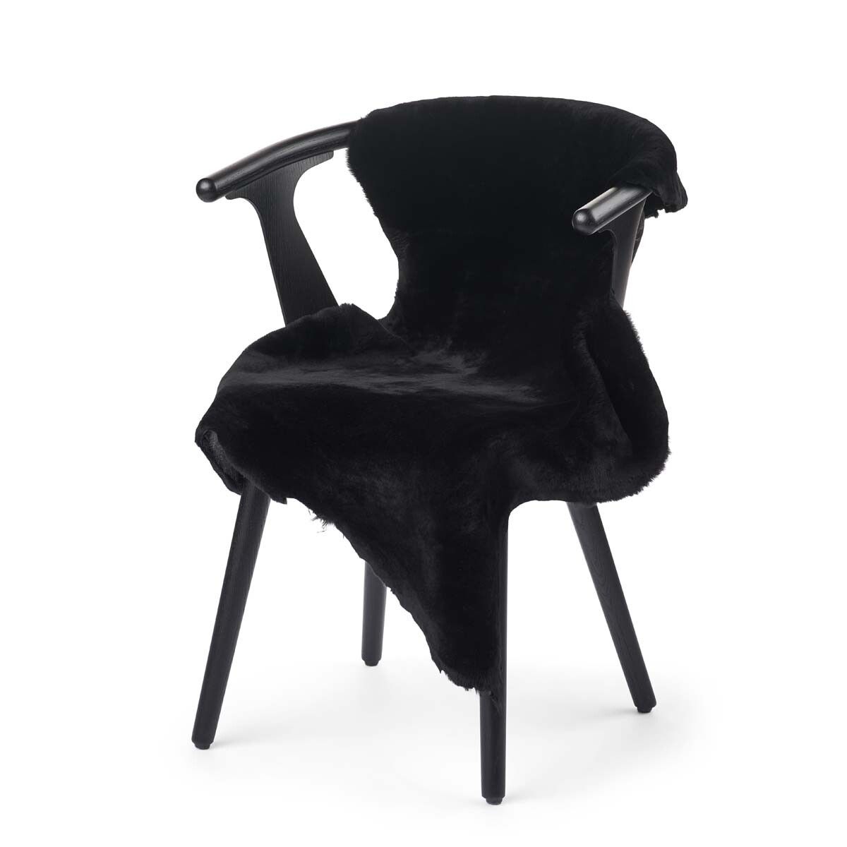 Lammfell | Australien | Doubleface | 90x60 cm Schwarz