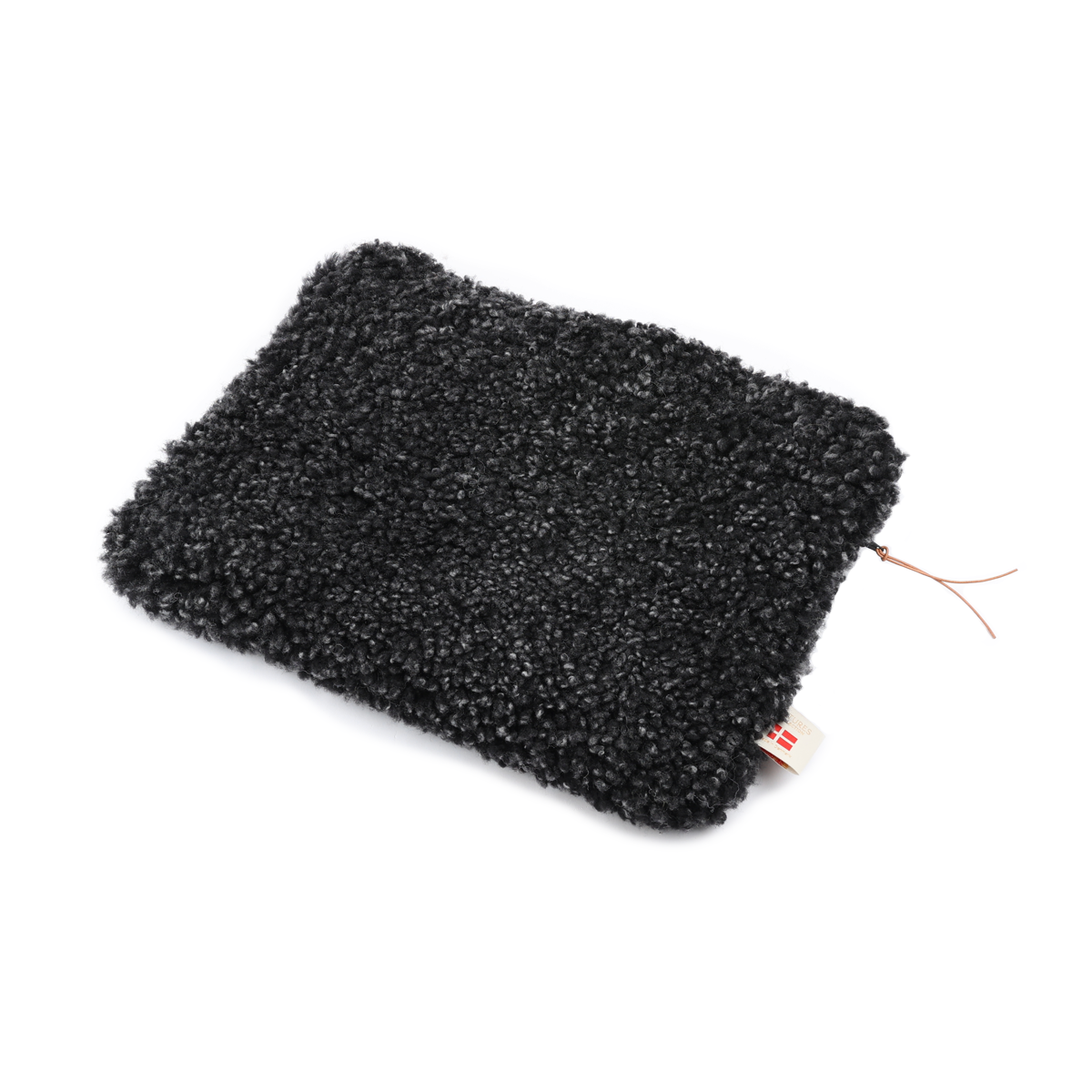 Laptophülle | Curly Lammfell | 36x28 cm Anthrazit