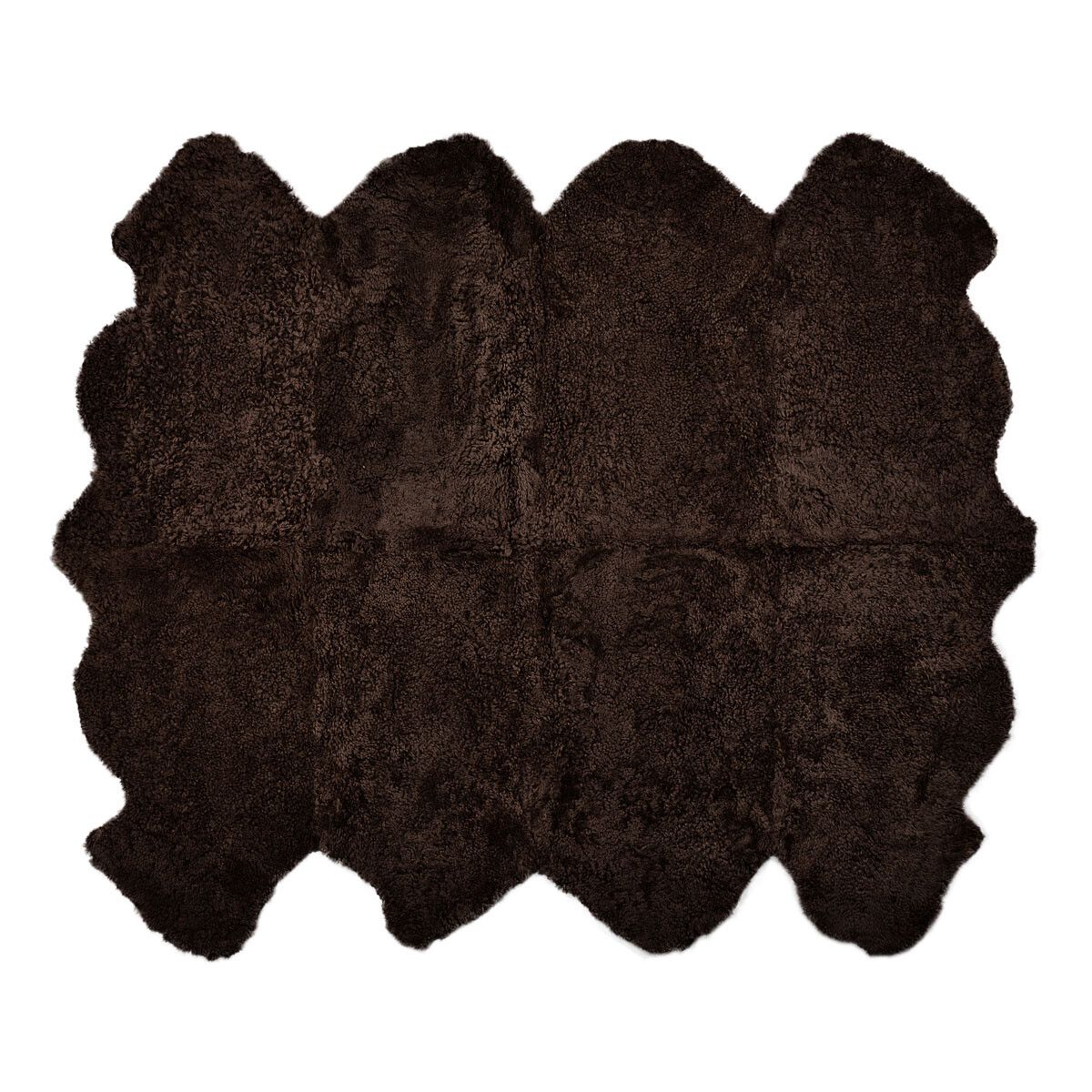 Lammfell Designerteppich | Kurzhaar | Neuseeland | 180x214 cm Cappuccino