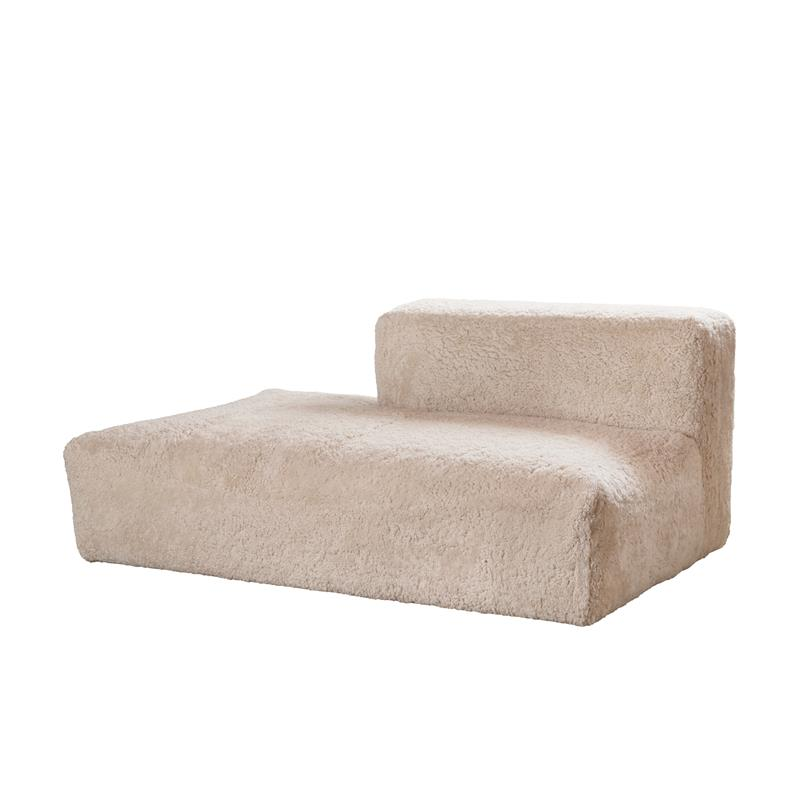 Julian Modulsofa | Eck-, Sitz- und Chaiseloungemodul | Kurzhaar | Neuseeland Perlweiß