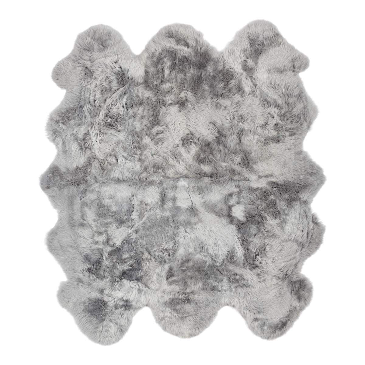 Lammfell Designerteppich | Langhaar | Neuseeland | 180x162 cm
