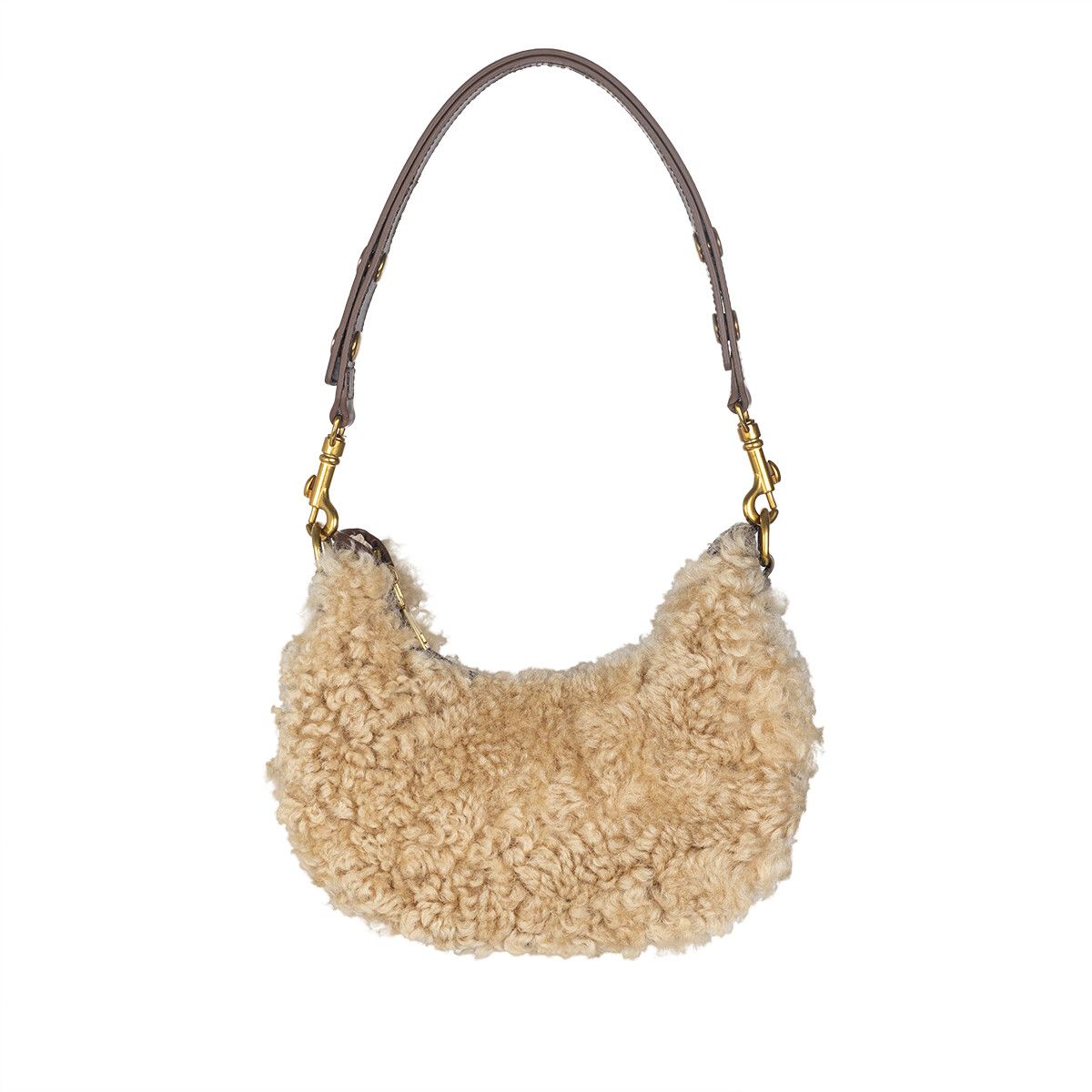 Regan Handtasche | Lammwolle, Kalbsleder