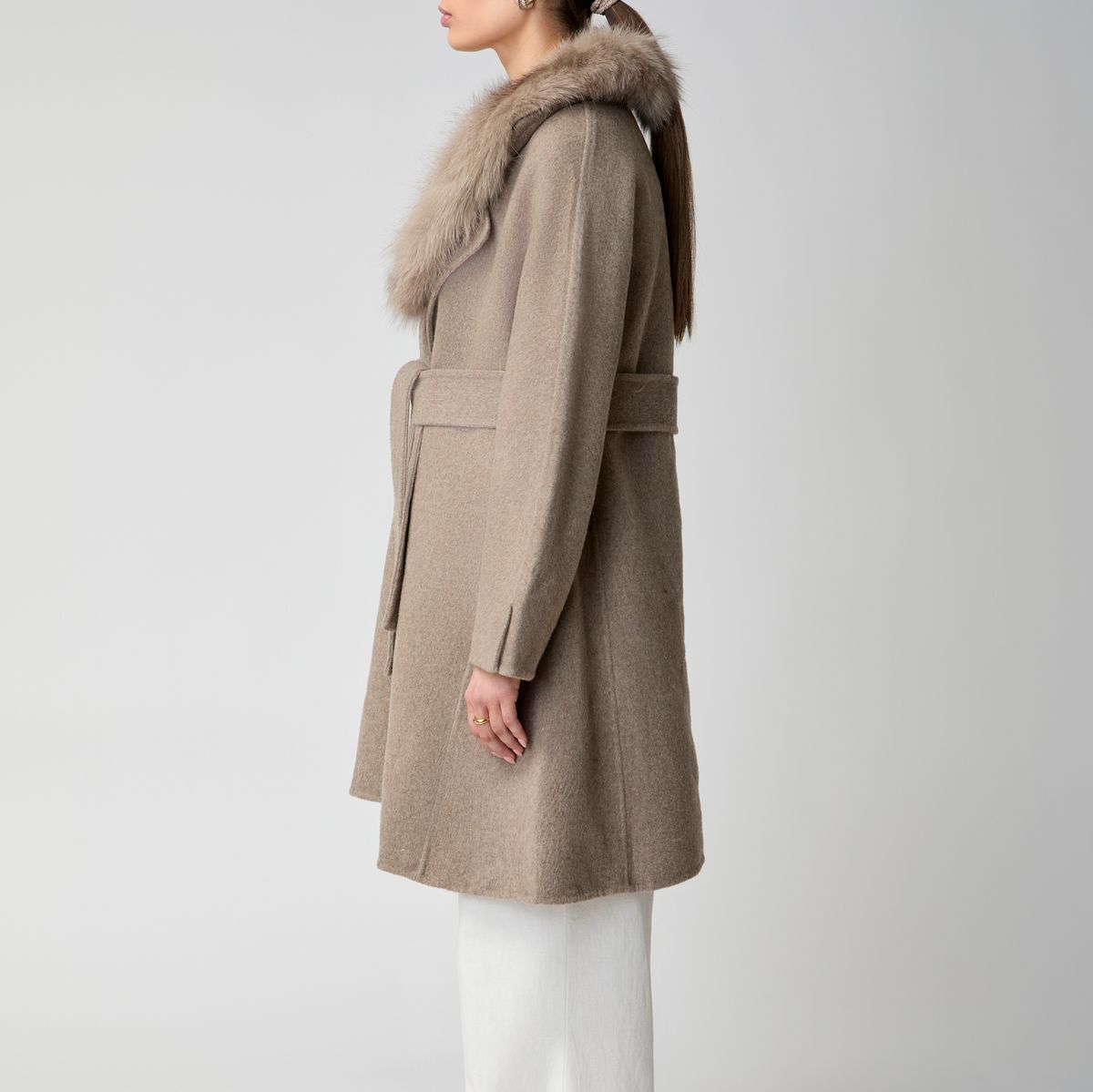 Lucia Mantel | Wolle, Fuchs Pink