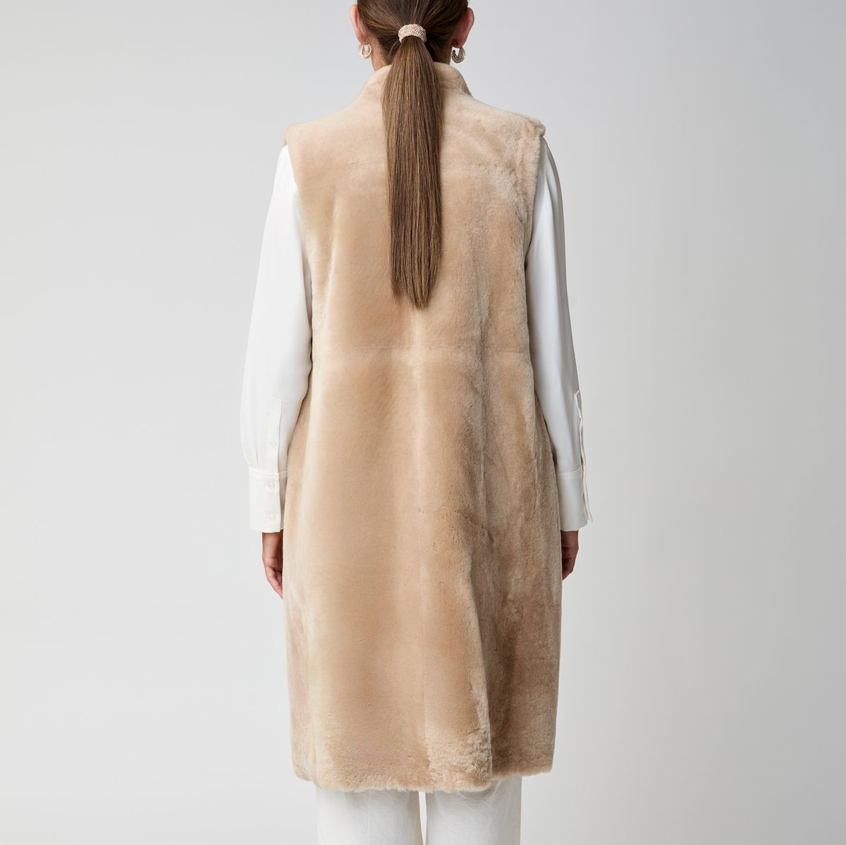 Carmen Weste | Shearling Schwarz