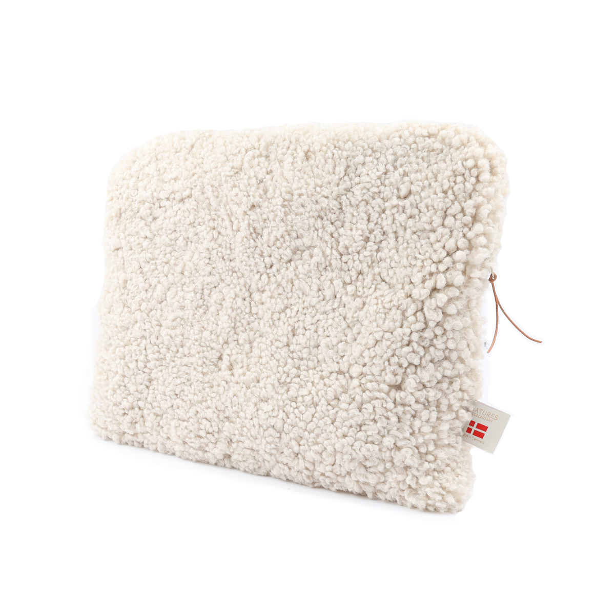 Laptophülle | Curly Lammfell | 36x28 cm Beige