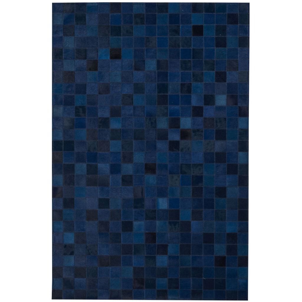Kuhfellteppich | Venedig | 170 x240 cm Marineblau (Dunkel)