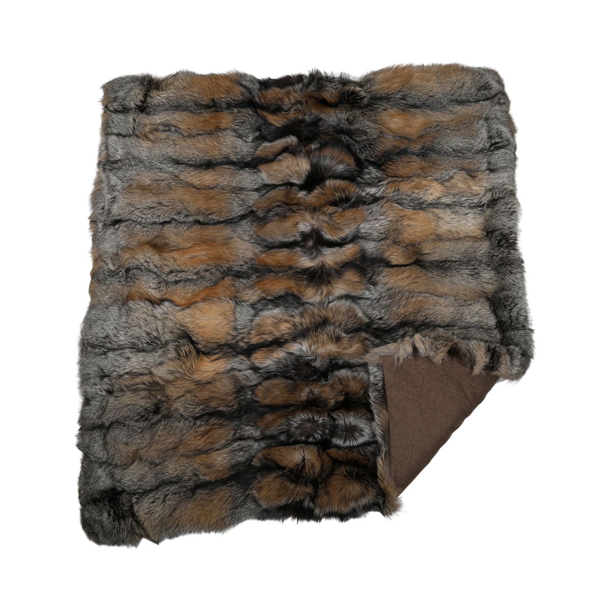 Premium Fuchsdecke | Norwegen | Kaschmirrückseite | Gold Cross Fox | 180x150 cm