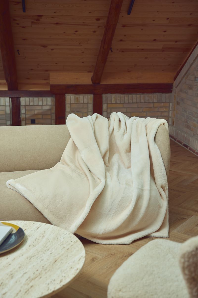 Alpaka Wollplaid | 100% Baby Alpaka Wolle Schwarz