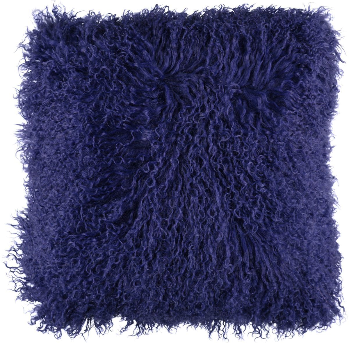Lammfellkissen | Tibet Marineblau (Dunkel)