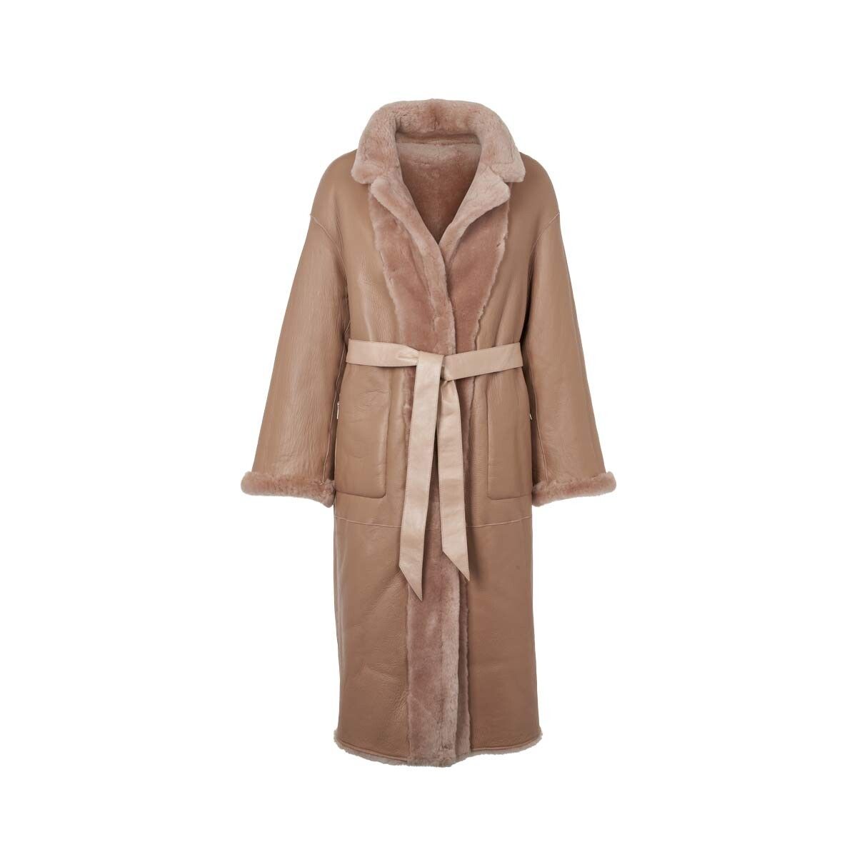 Mercedes Mantel | Shearling Taupe