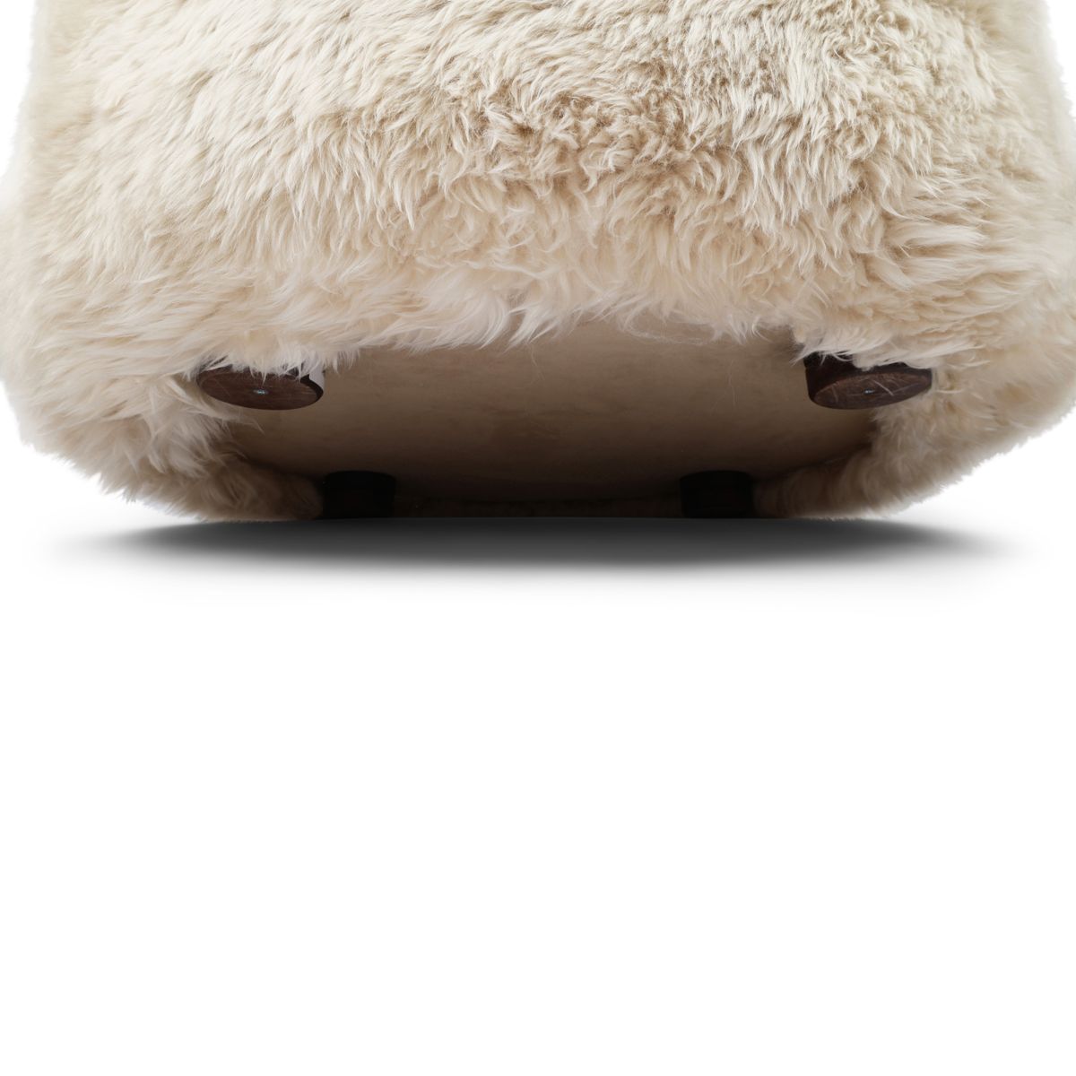 Runder Skandi Loungestuhl Leinen